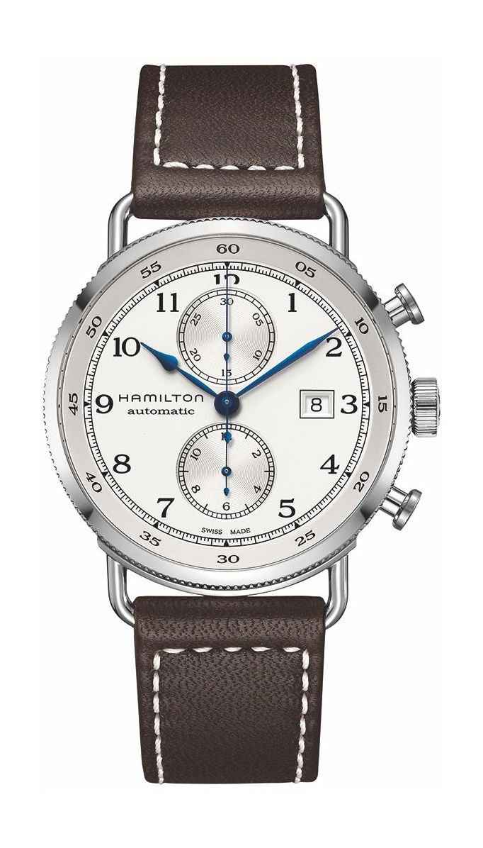 Hamilton Khaki Navy Pioneer Auto Chrono Silver