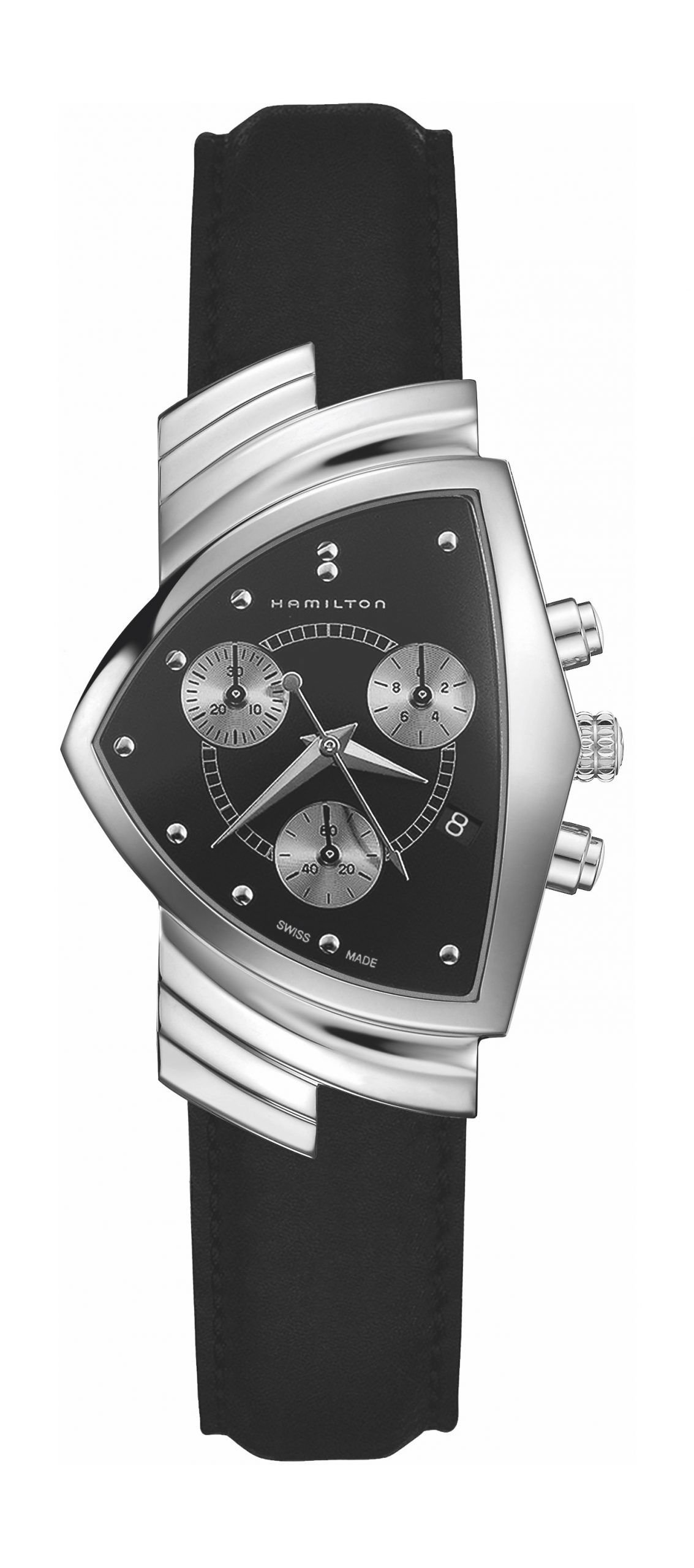 Hamilton Ventura Chrono Quartz Black