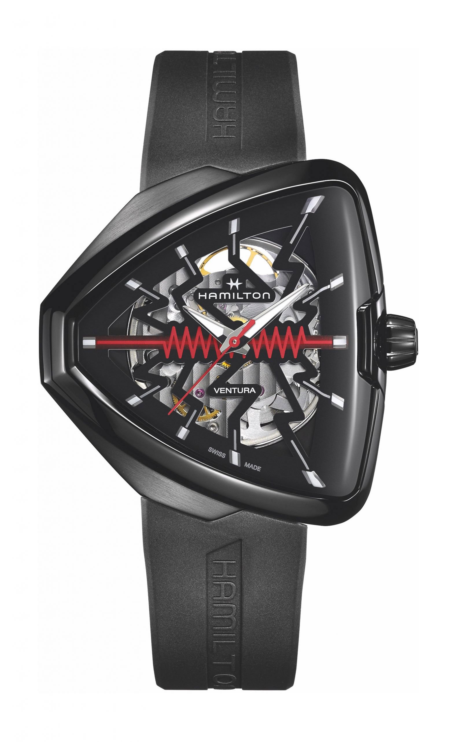 Hamilton Ventura Elvis80 Skeleton Black