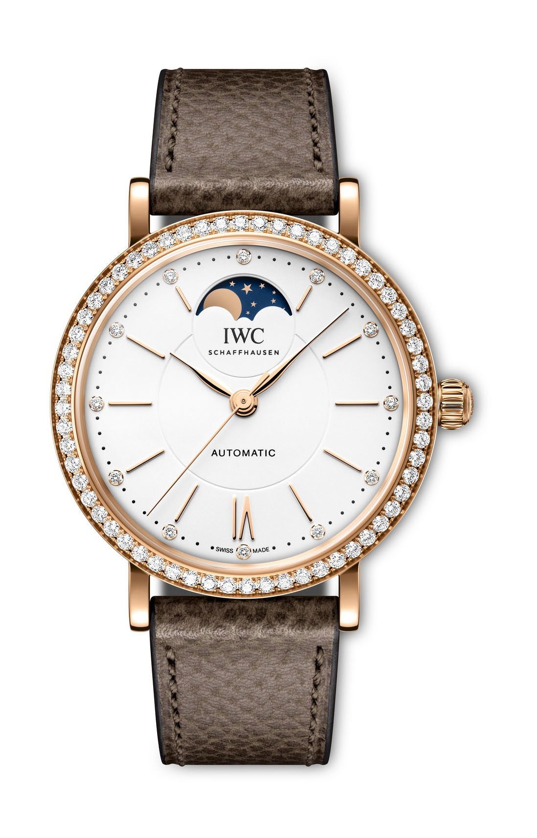 Iwc Schaffhausen Portofino Automatic Moon Phase 37 White
