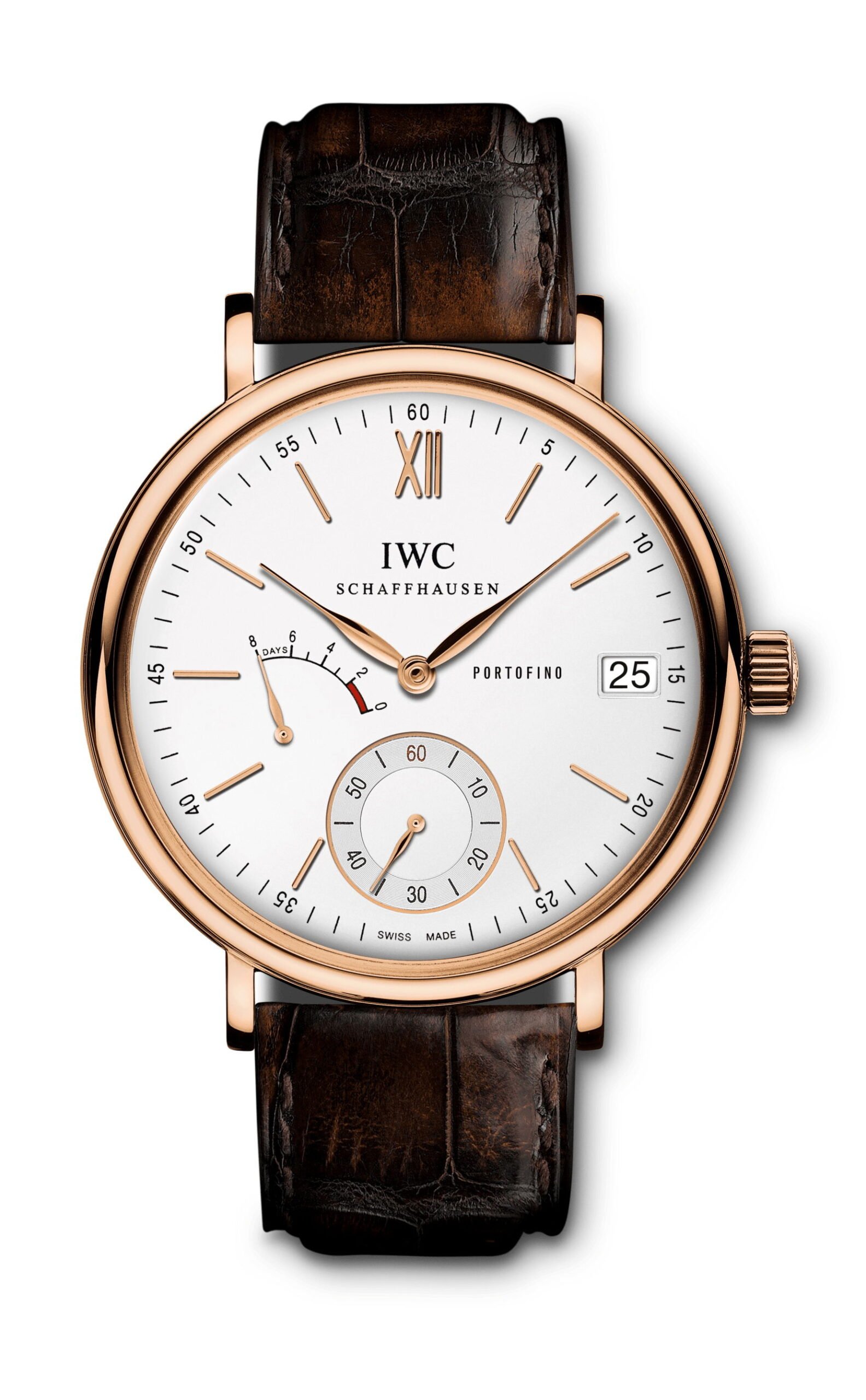 Iwc Schaffhausen Portofino Hand-Wound Eight Days Silver