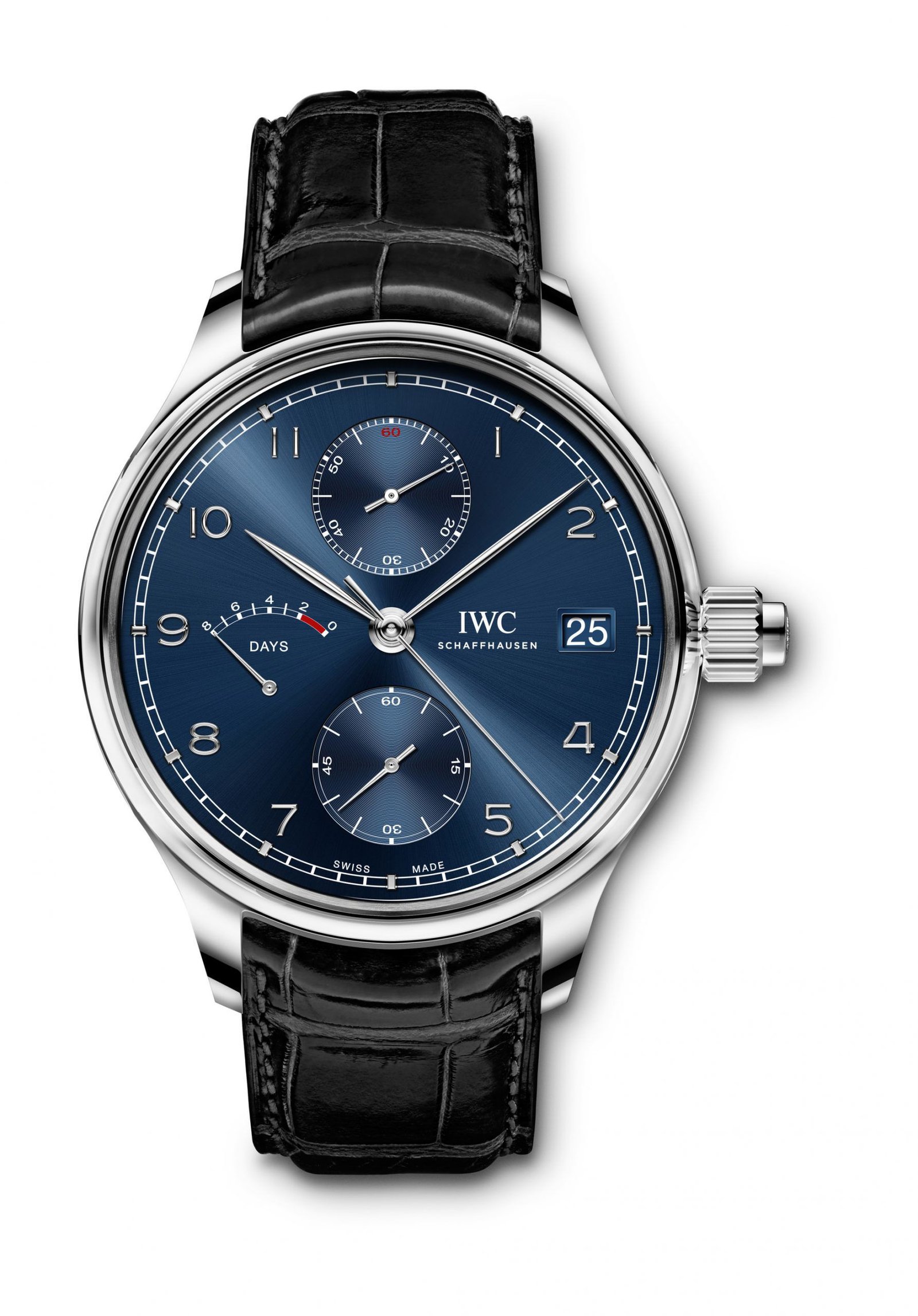 Iwc Schaffhausen Portugieser Hand-Wound Monopusher Edition “Laureus Sport For Good” Blue