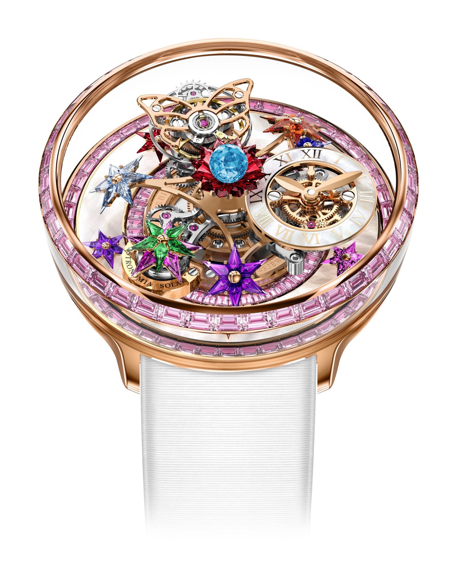 Jacob & Co Fleurs De Jardin Artistic Dial, Pink, Purple
