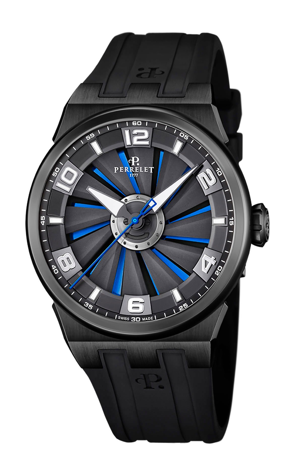 Perrelet Turbine Evo 3 Hands Black, Blue