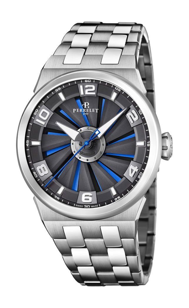 Perrelet Turbine Evo 3 Hands Black, Blue