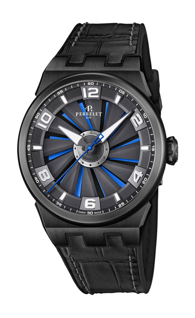 Perrelet Turbine Evo 3 Hands Black, Blue