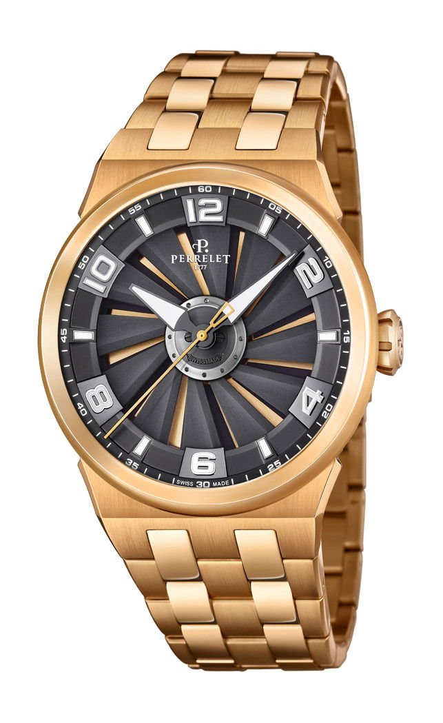 Perrelet Turbine Evo 3 Hands Black, Gold