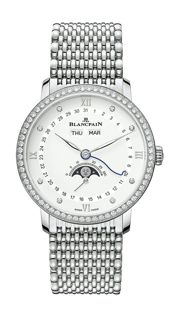 Blancpain Villeret Quantième Complet White