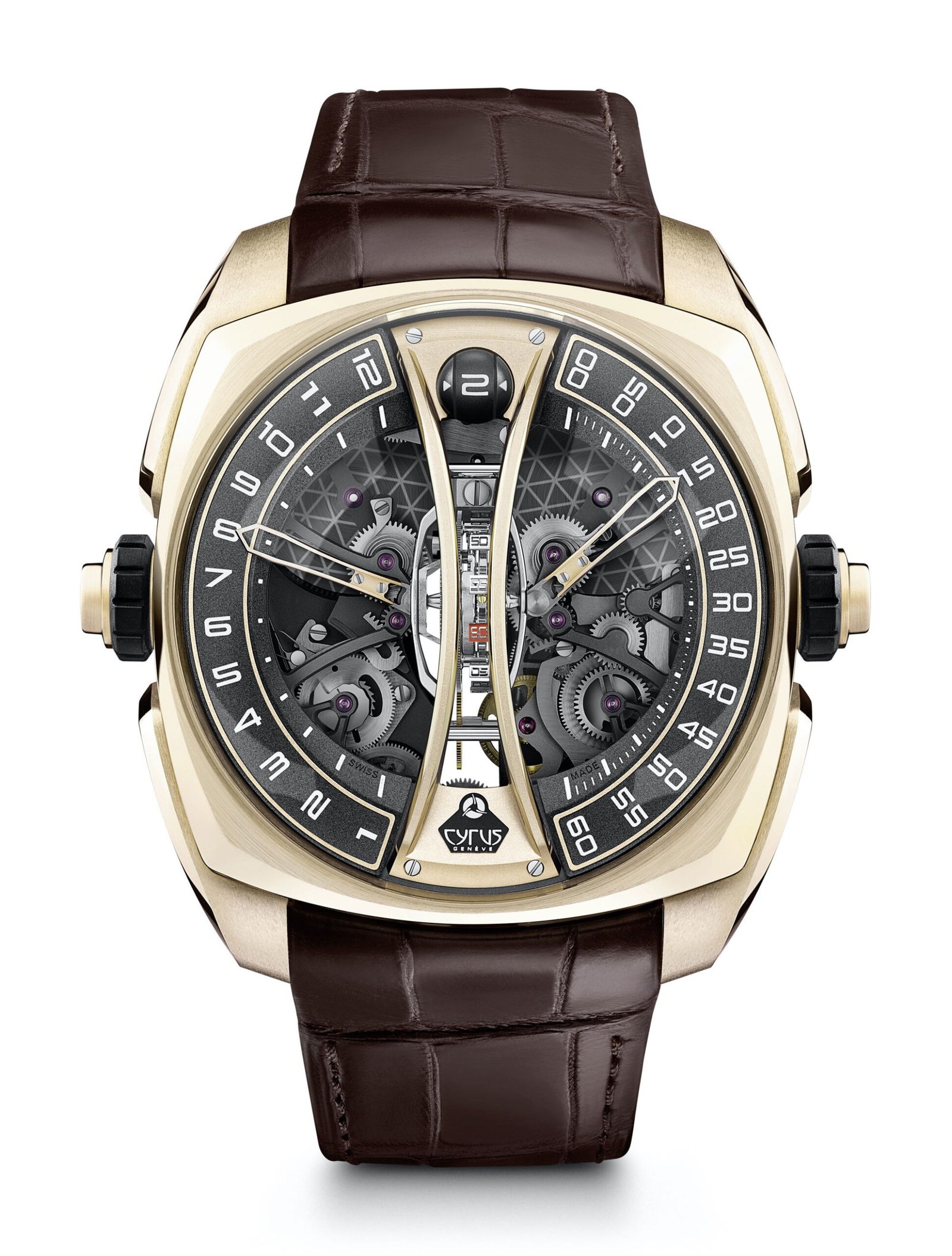 Cyrus Klepcys Vertical Tourbillon Skeleton Black