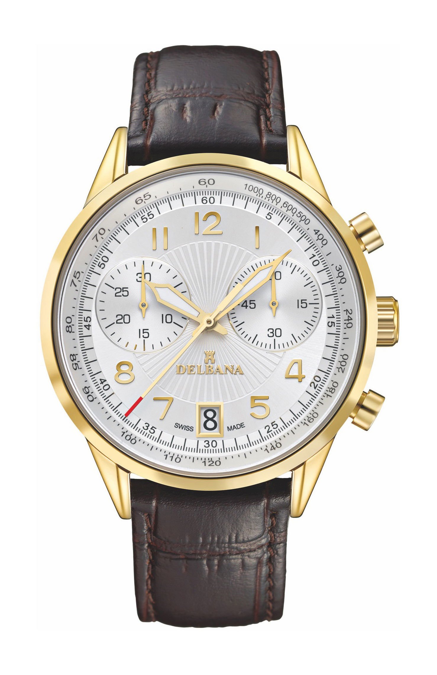 Delbana Retro Chronograph Silver