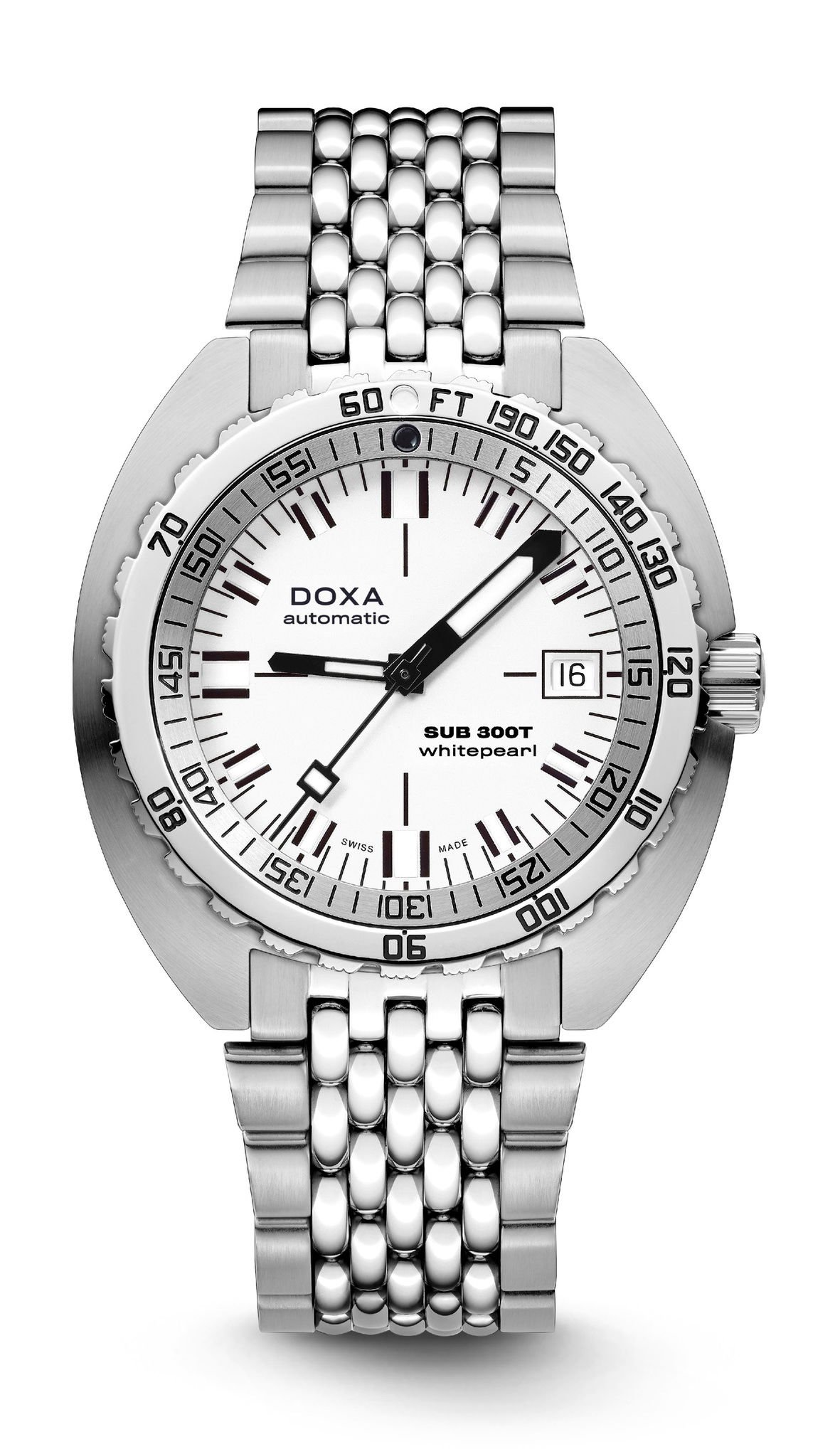 Doxa Sub 300T Whitepearl White
