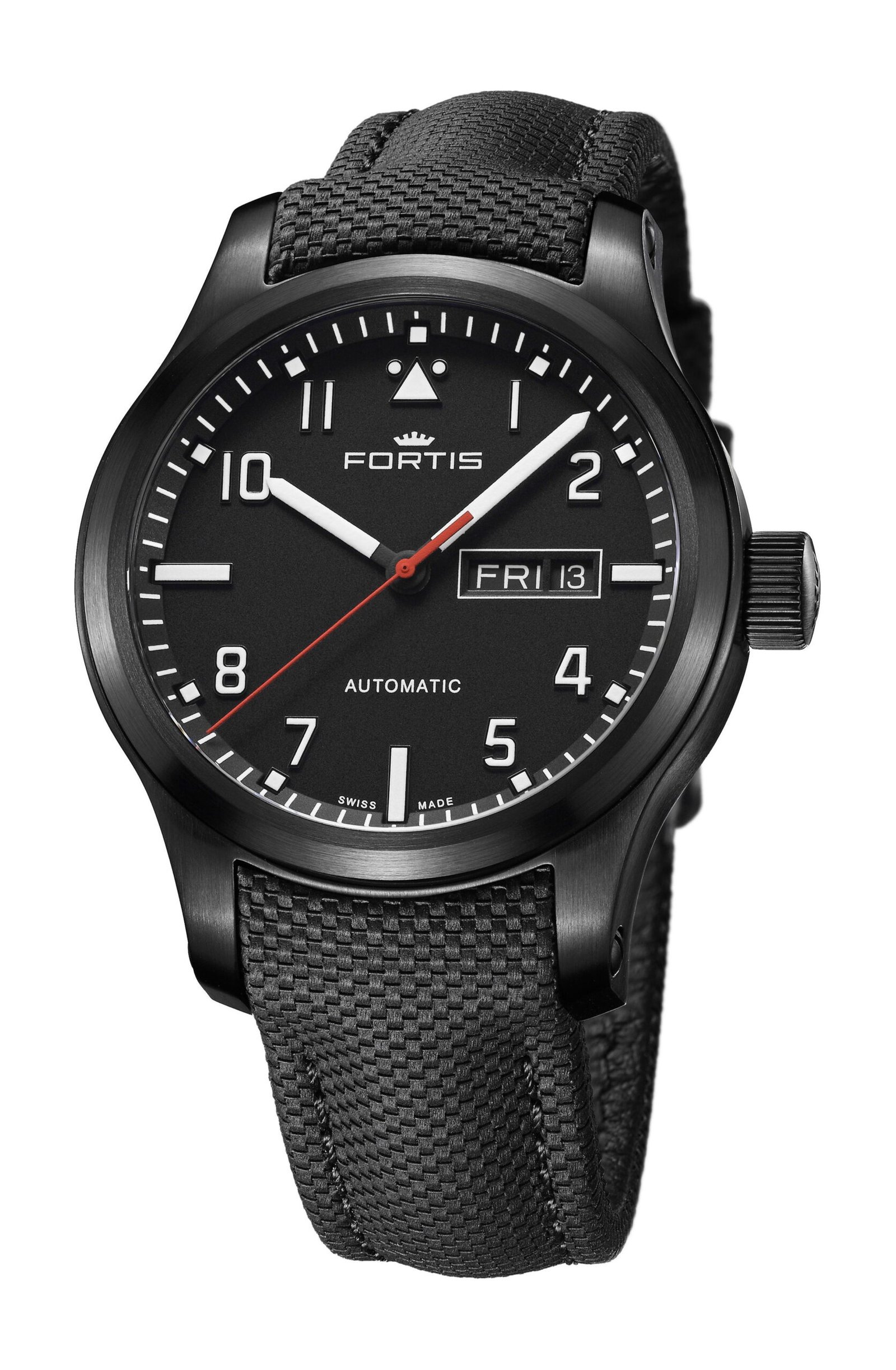 Fortis Aeromaster Professional Day-Date Black
