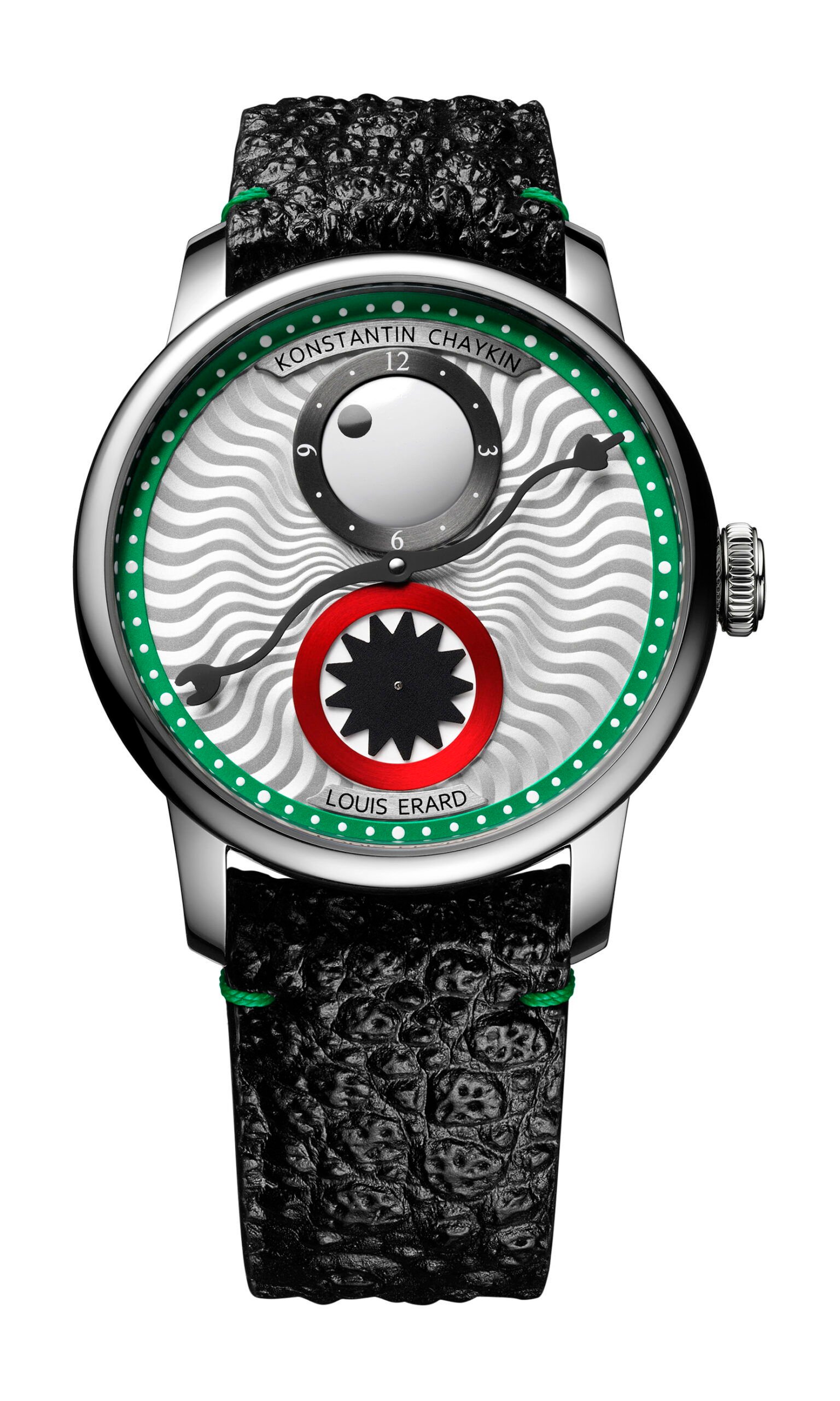 Louis Erard Excellence Le Régulateur X Konstantin Chaykin Artistic Dial, Silver