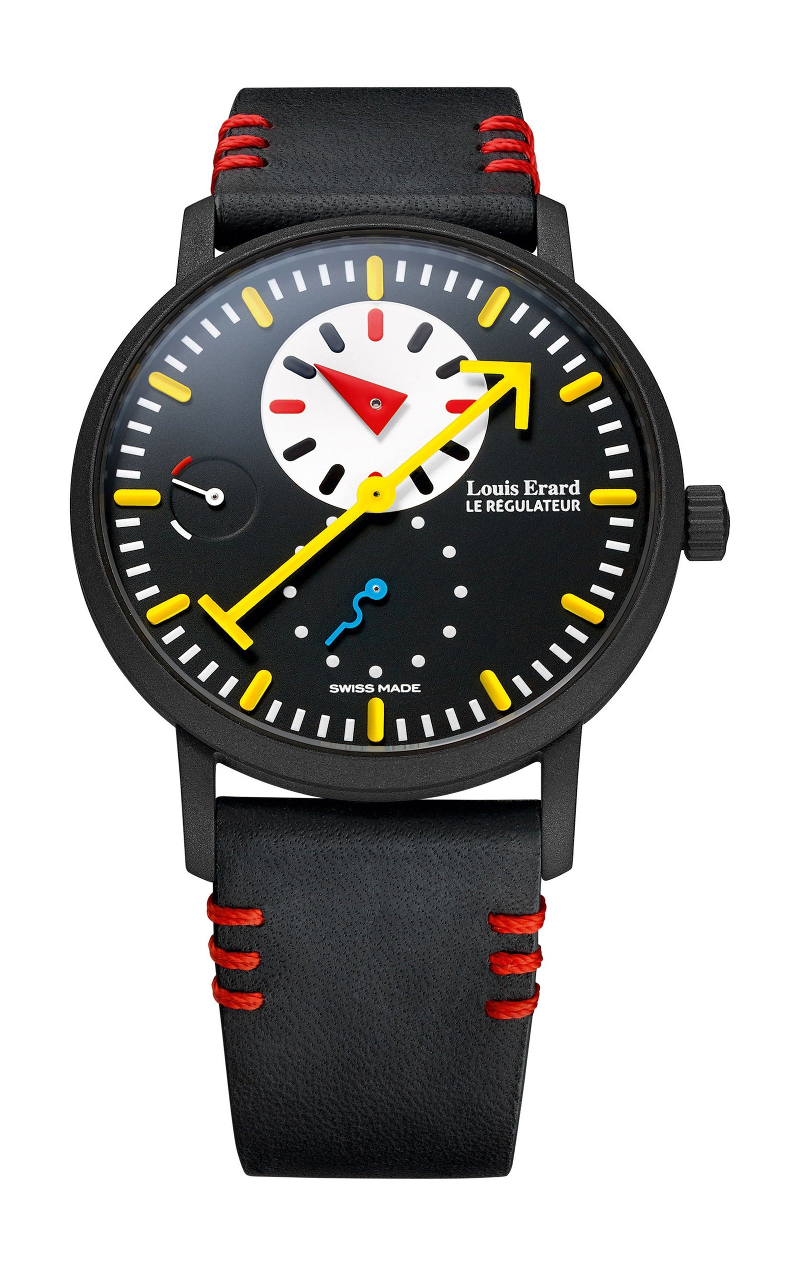 Louis Erard Excellence Regulator Limited Edition X Alain Silberstein Black