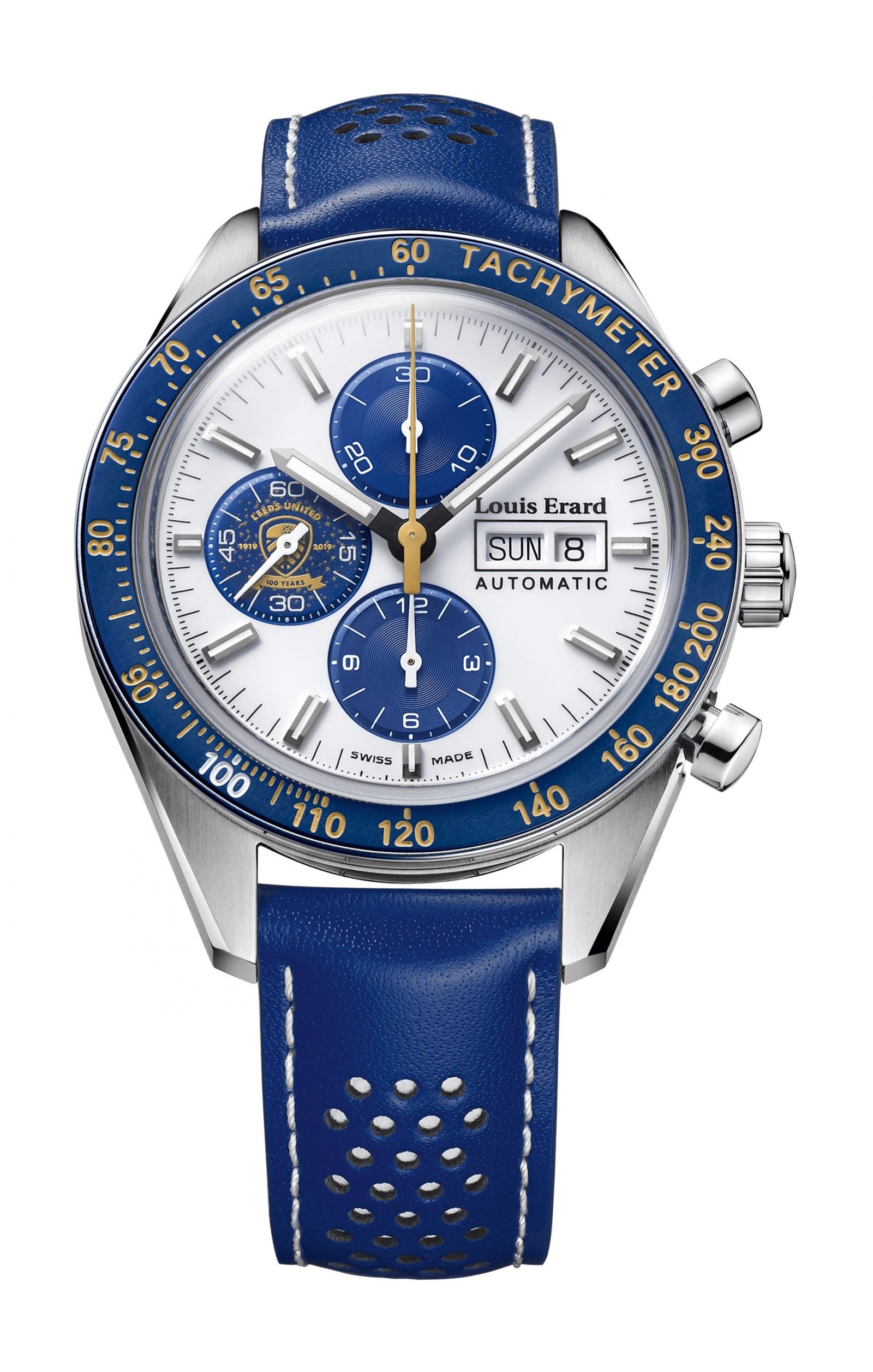 Louis Erard Leeds United Fc Centenary Limited Edition White