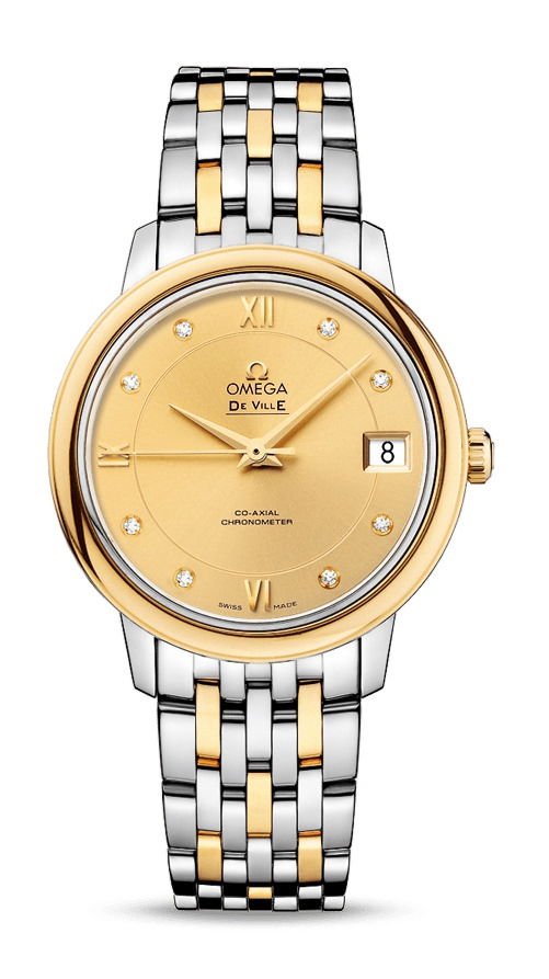Omega De Villeprestigeco-Axial Chronometer 32.7 Mm Gold