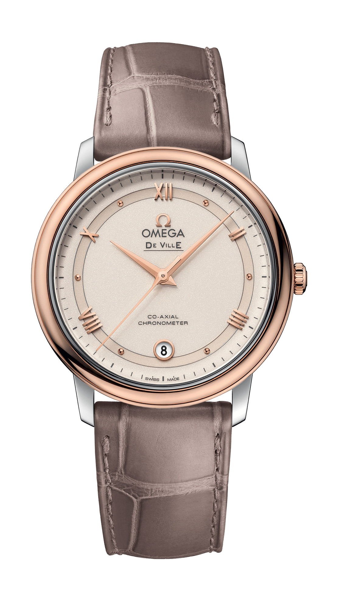 Omega De Villeprestigeco-Axial Chronometer 36.8 Mm White