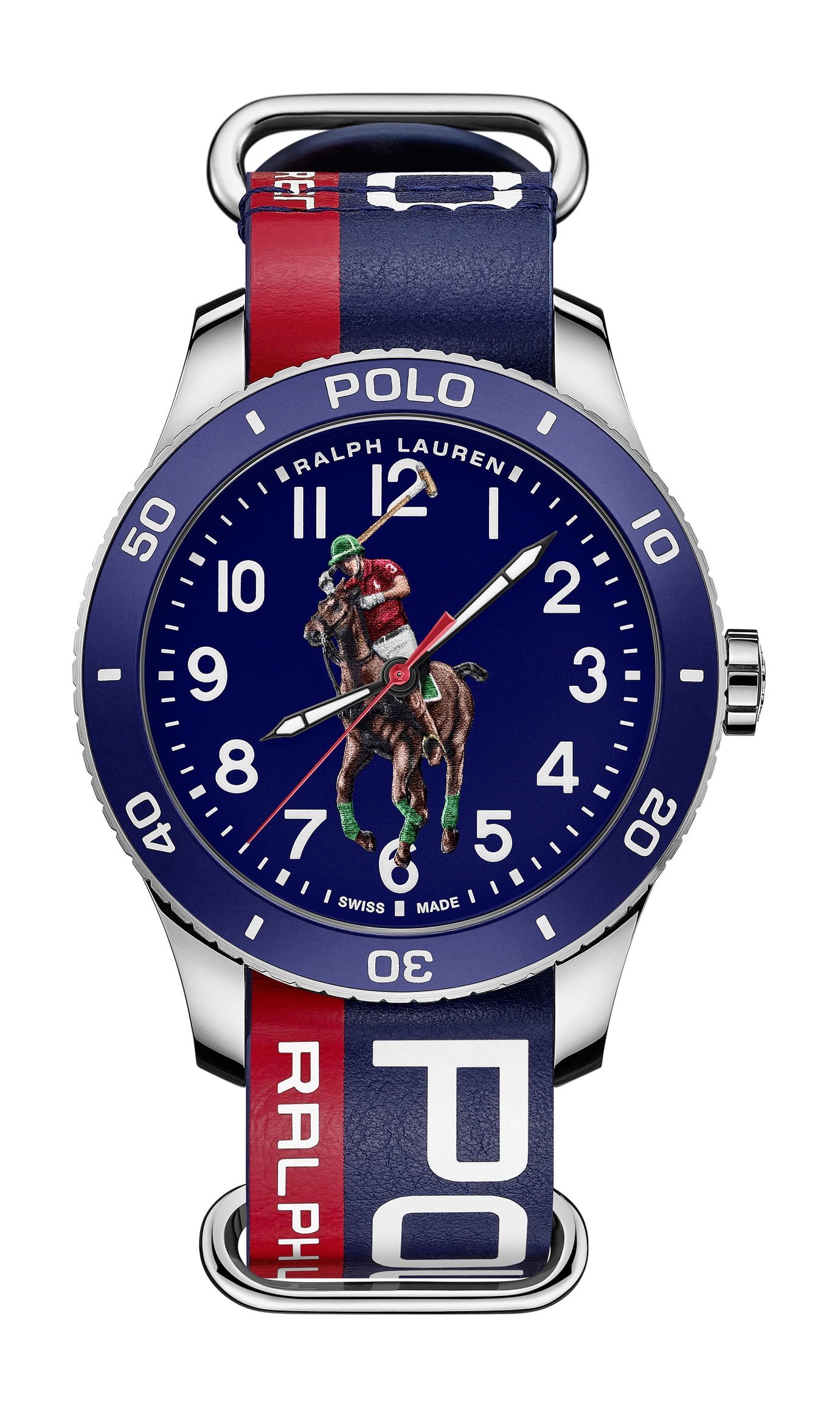 Ralph Lauren Pony Player Artistic Dial, Blue