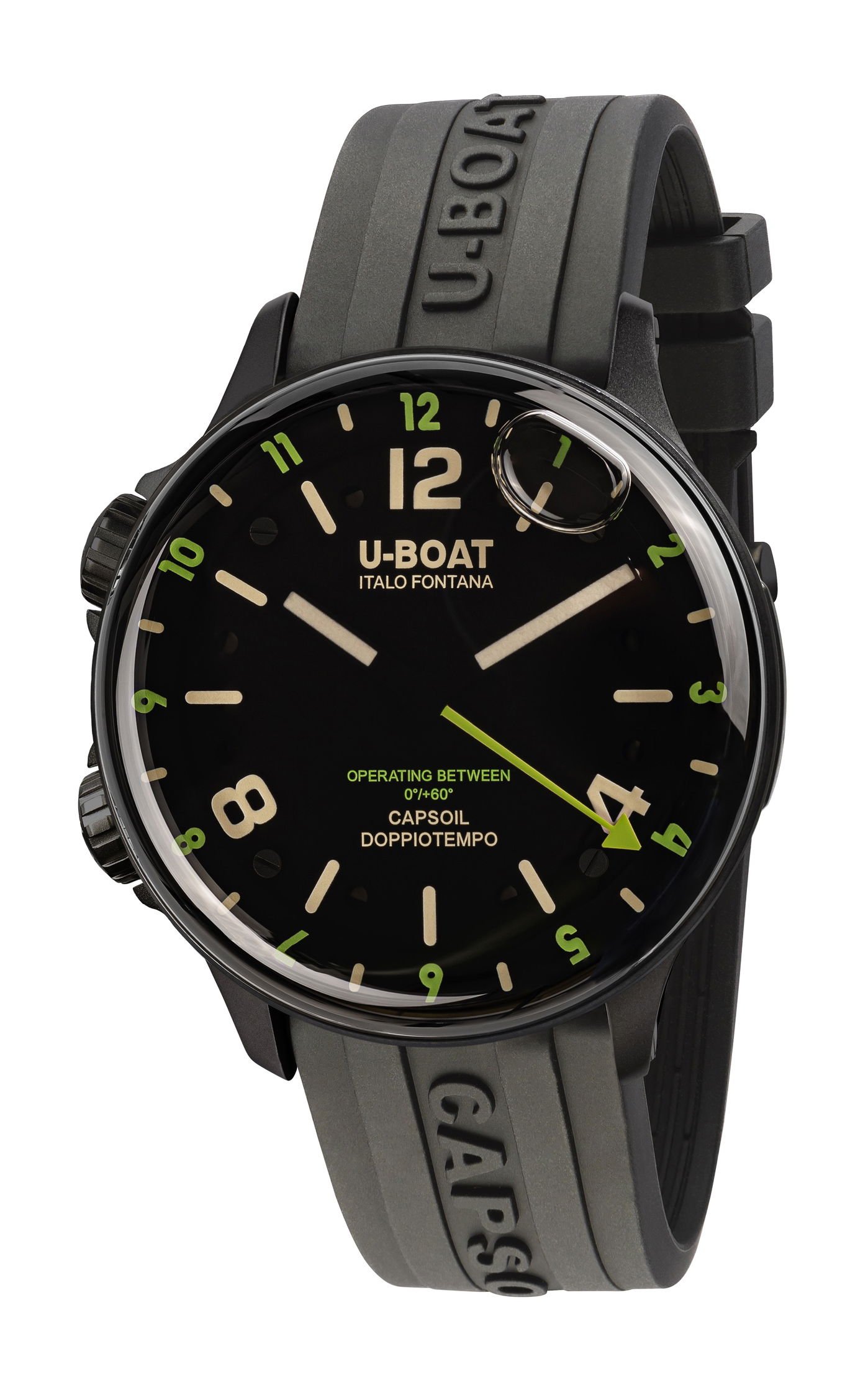 U-Boat Capsoil Doppiotempo 45 Dlc Green Rehaut Black