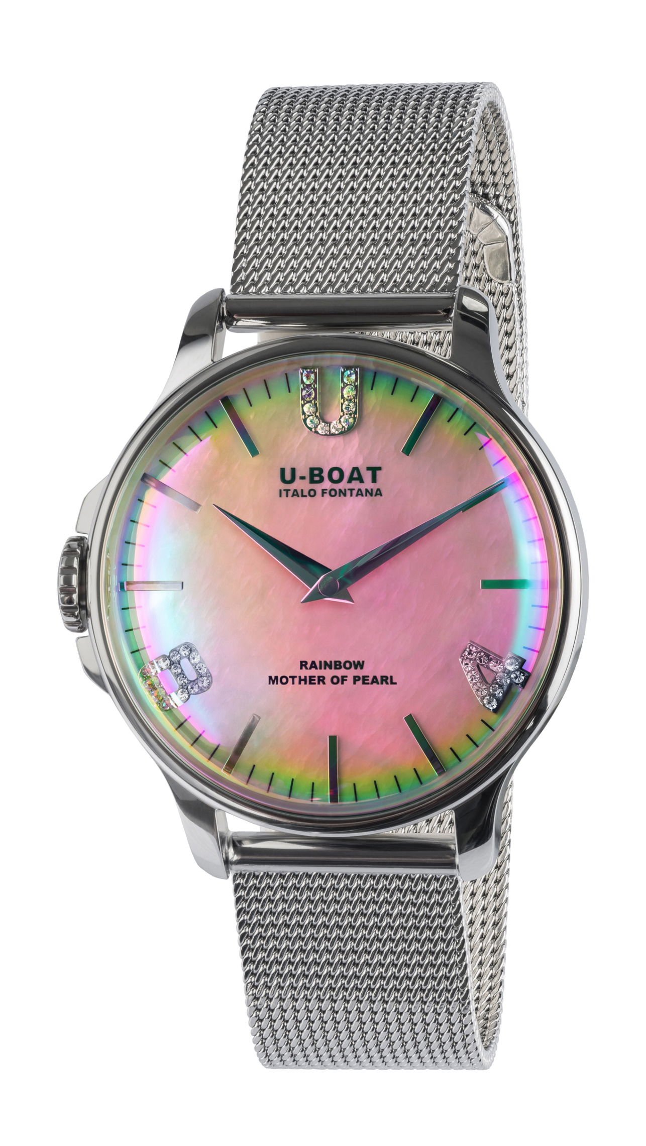 U-Boat Rainbow 38 Pink Ss Bracelet Pink