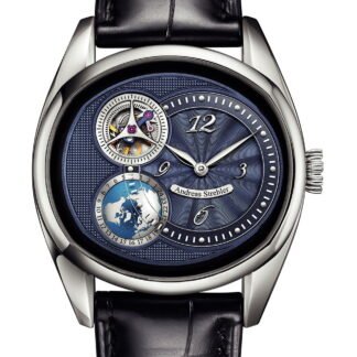 Andreas Strehler Sauterelle À Heure Mondiale Platinum Blue Blue
