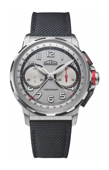 Angelus Chronodate Titanium White Silver