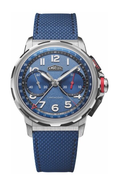 Angelus Chronodate Titanium Blue Blue