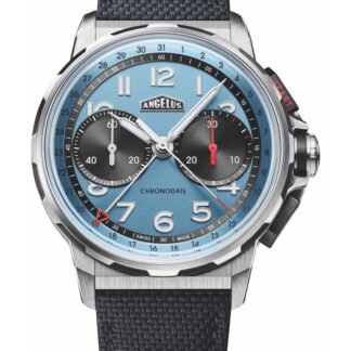 Angelus Chronodate Titanium Storm Blue Edition Blue