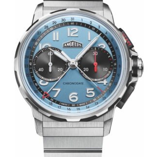 Angelus Chronodate Titanium Storm Blue Edition Blue