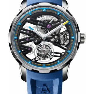 Angelus U41 Blue Vibrant Structure Tourbillon Skeleton