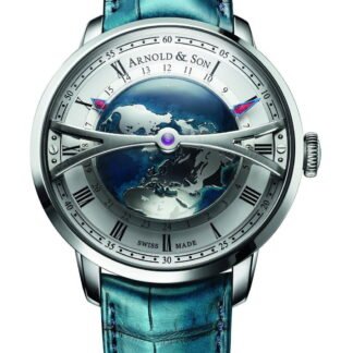 Arnold & Son Globetrotter Artistic Dial, Blue, Silver