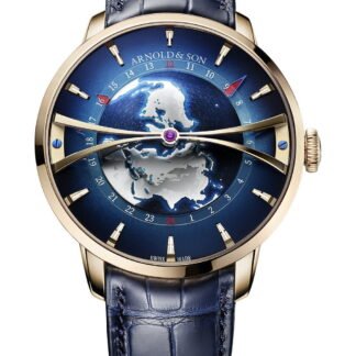 Arnold & Son Globetrotter Gold Artistic Dial, Blue