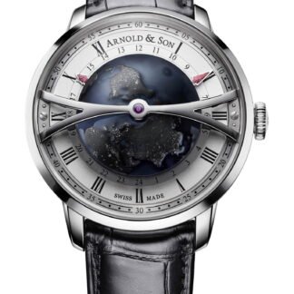 Arnold & Son Globetrotter Night Artistic Dial, Silver
