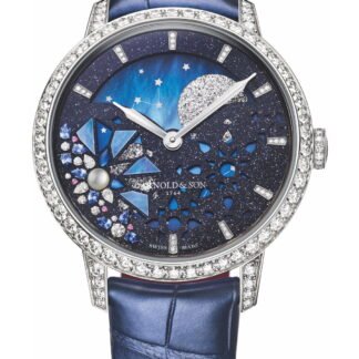Arnold & Son Perpetual Moon 38 White Gold Eclipse I Artistic Dial, Blue