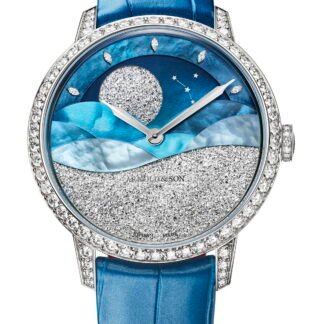 Arnold & Son Perpetual Moon 38 White Gold Mintnight Blue