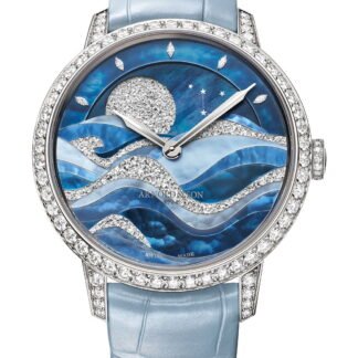 Arnold & Son Perpetual Moon 38 White Gold Night Tide Blue