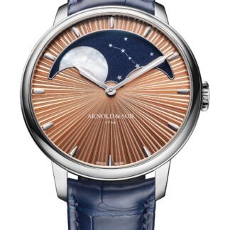 Arnold & Son Perpetual Moon 41.5 Platinum Salmon