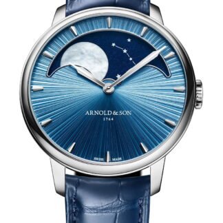 Arnold & Son Perpetual Moon 41.5 Platinum Blue