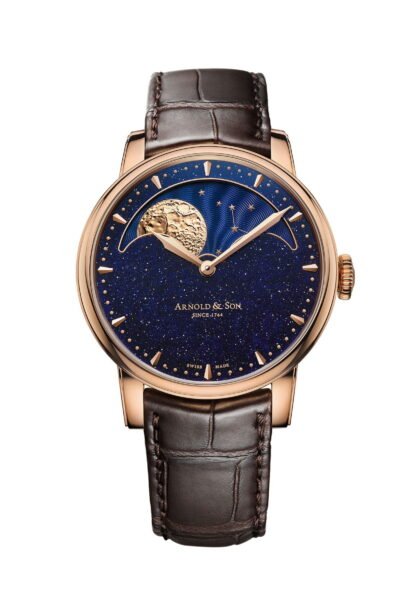 Arnold & Son Perpetual Moon Gold Aventurine Blue