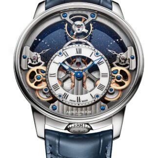 Arnold & Son Time Pyramid 42.5 Platinum Blue, White