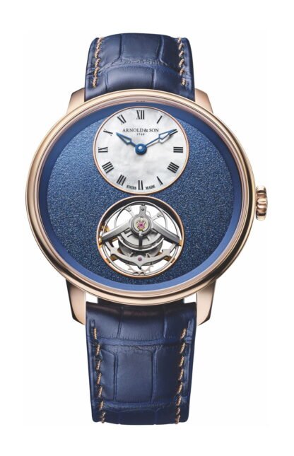 Arnold & Son Ultrathin Tourbillon Red Gold Blue, White