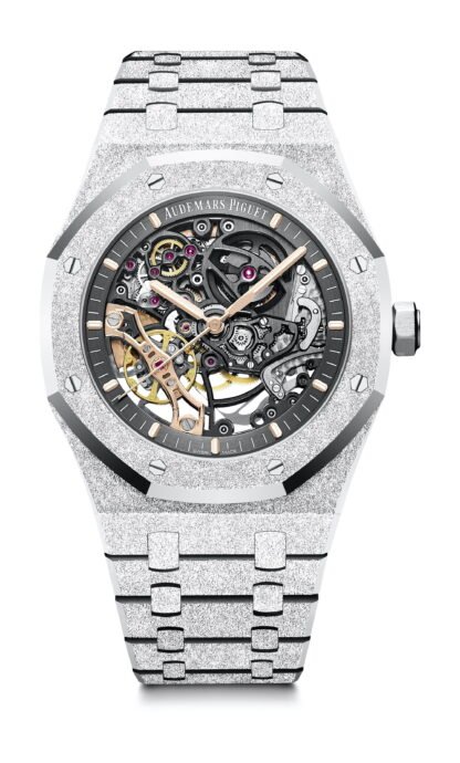 Audemars Piguet Royal Oak Frosted Gold Double Balance Wheel Openworked Gray
