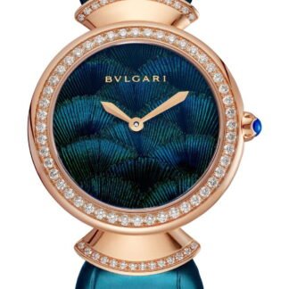 Bvlgari Divas’ Dream Peacock Feather Marquetry Blue