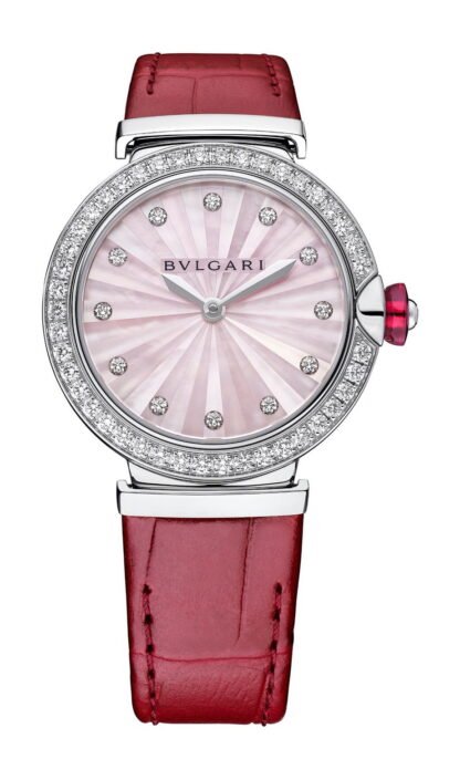 Bvlgari Lvcea Intarsio Pink Mother-Of-Pearl 33Mm Pink