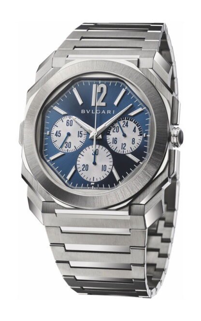 Bvlgari Octo Finissimo S Chronograph Gmt Steel Blue