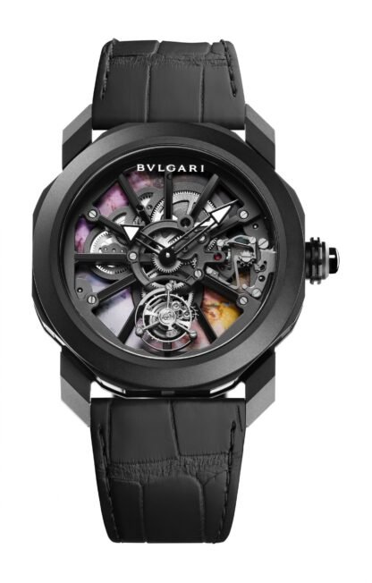 Bvlgari Octo Roma Naturalia X Wang Yan Cheng Artistic Dial, Black