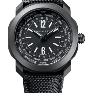 Bvlgari Octo Roma Worldtimer Steel D.L.C. Black