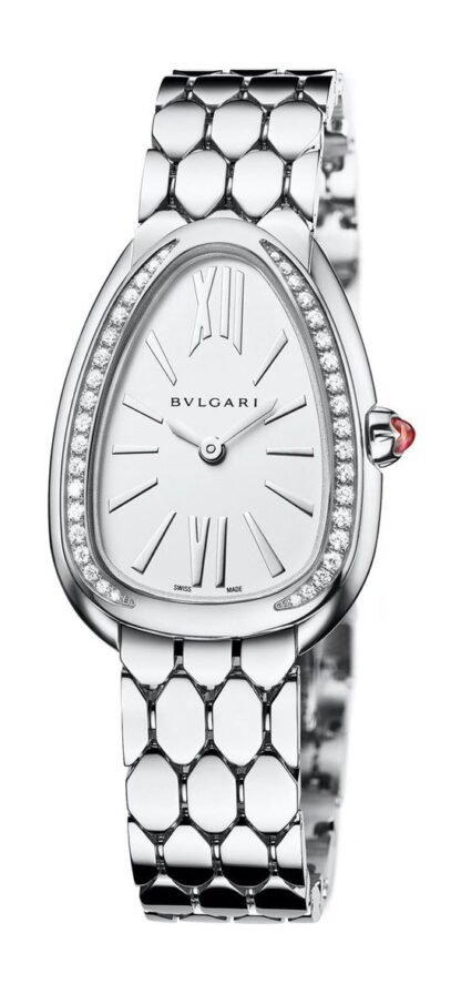 Bvlgari Serpenti Seduttori Steel And Diamonds White