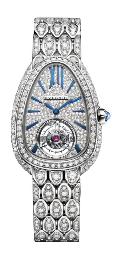 Bvlgari Serpenti Seduttori Tourbillon White Gold And Full Diamonds White