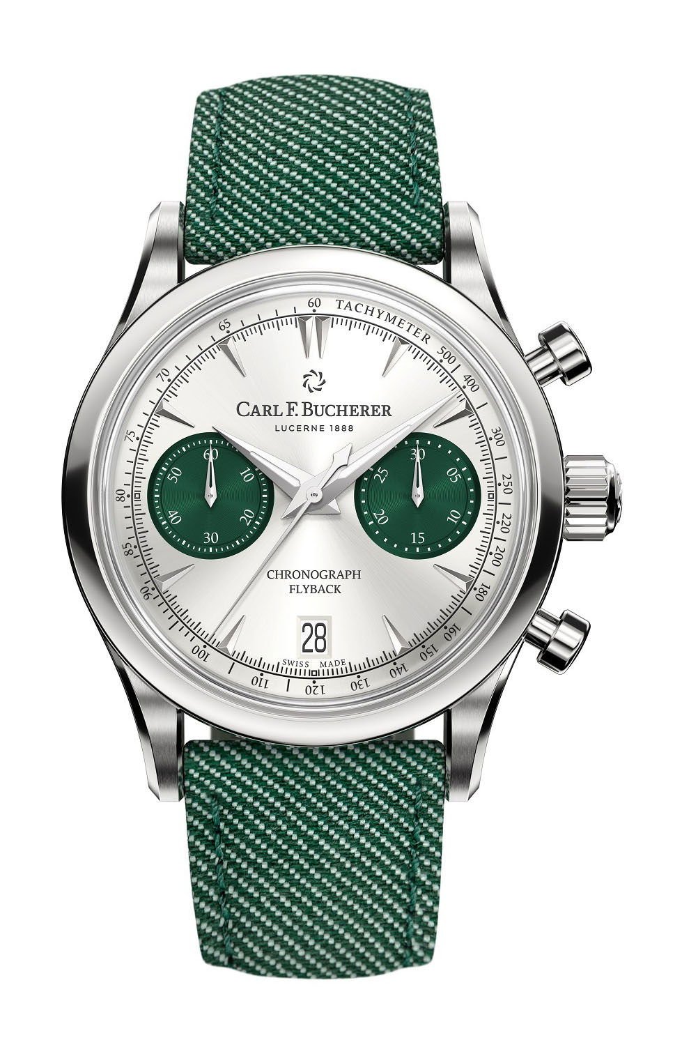 Carl F. Bucherer Manero Flyback Green, Silver